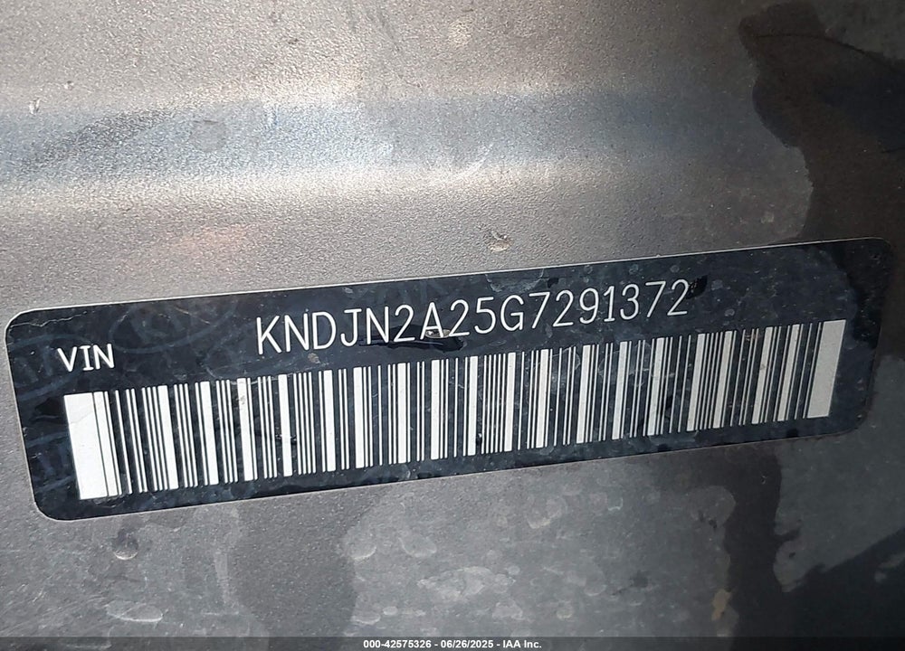 2016 KIA SOUL VIN: KNDJN2A25G7291372