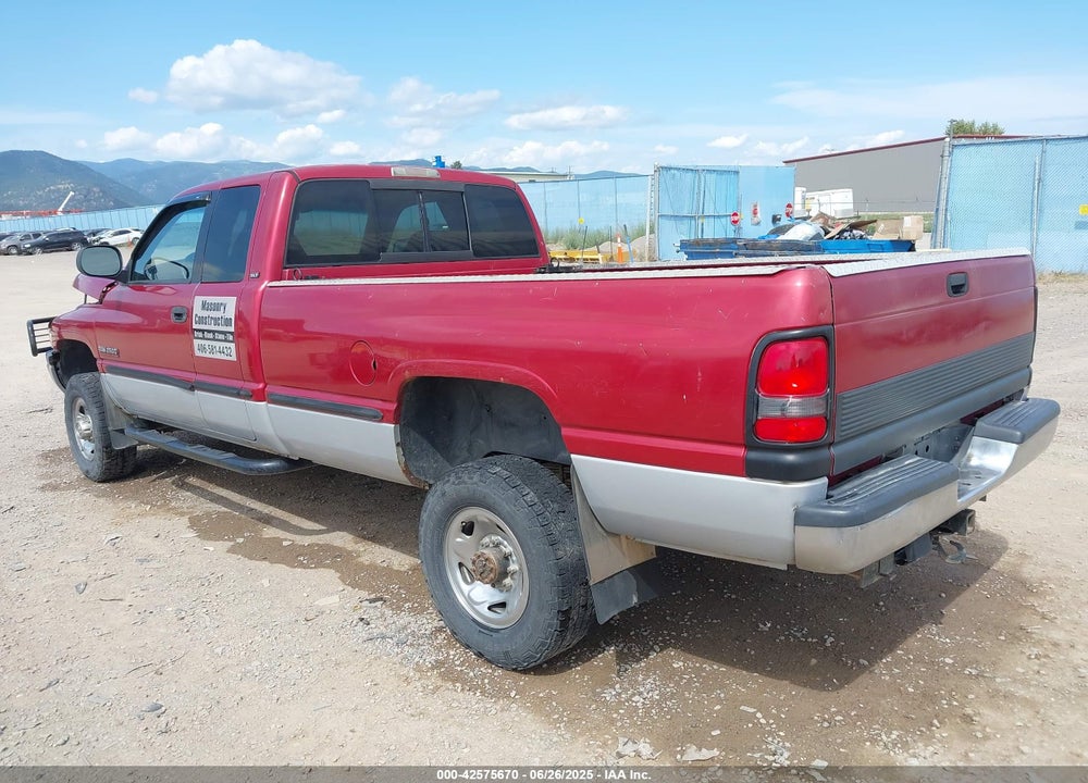 1999 DODGE RAM 2500 ST VIN: 1B7KF2362XJ596848
