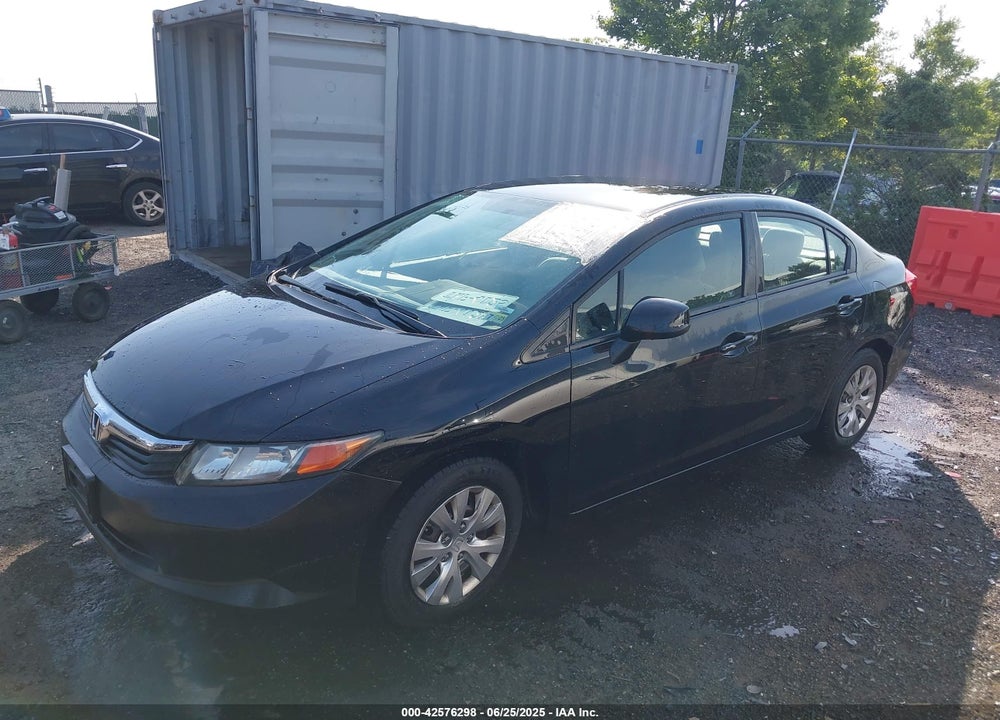 2012 HONDA CIVIC VIN: 19XFB2F53CE086032