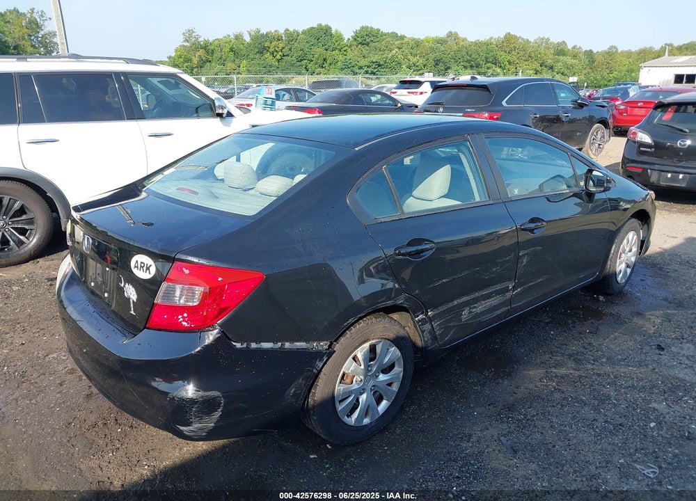 2012 HONDA CIVIC VIN: 19XFB2F53CE086032