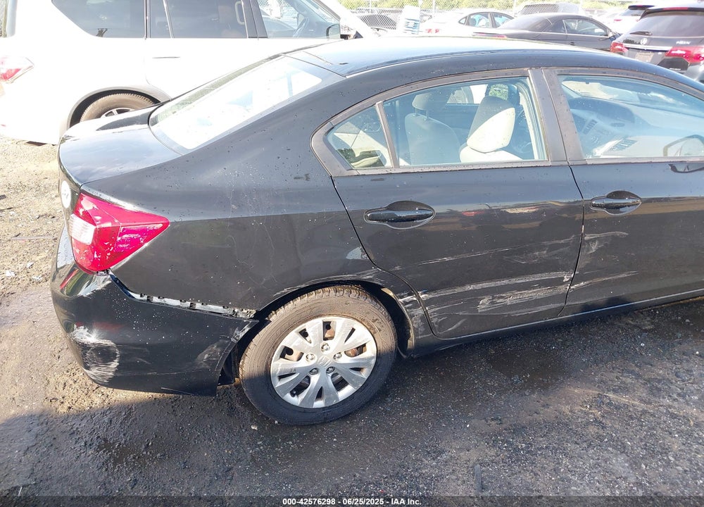 2012 HONDA CIVIC VIN: 19XFB2F53CE086032