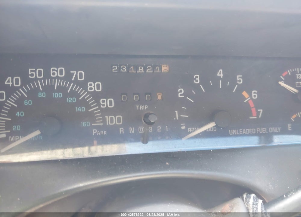 1998 BUICK LESABRE CUSTOM VIN: 1G4HP52K4WH407447