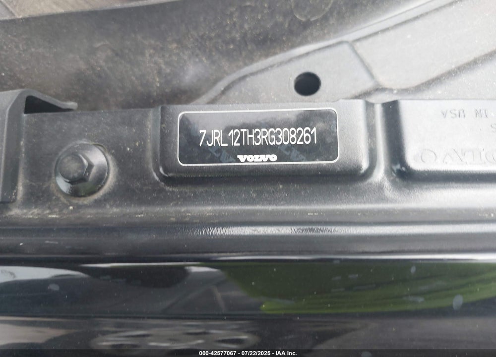 2024 VOLVO S60 VIN: 7JRL12TH3RG308261