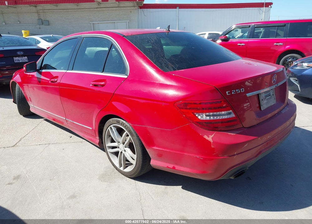 2013 MERCEDES-BENZ C CLASS VIN: WDDGF4HB9DR256994