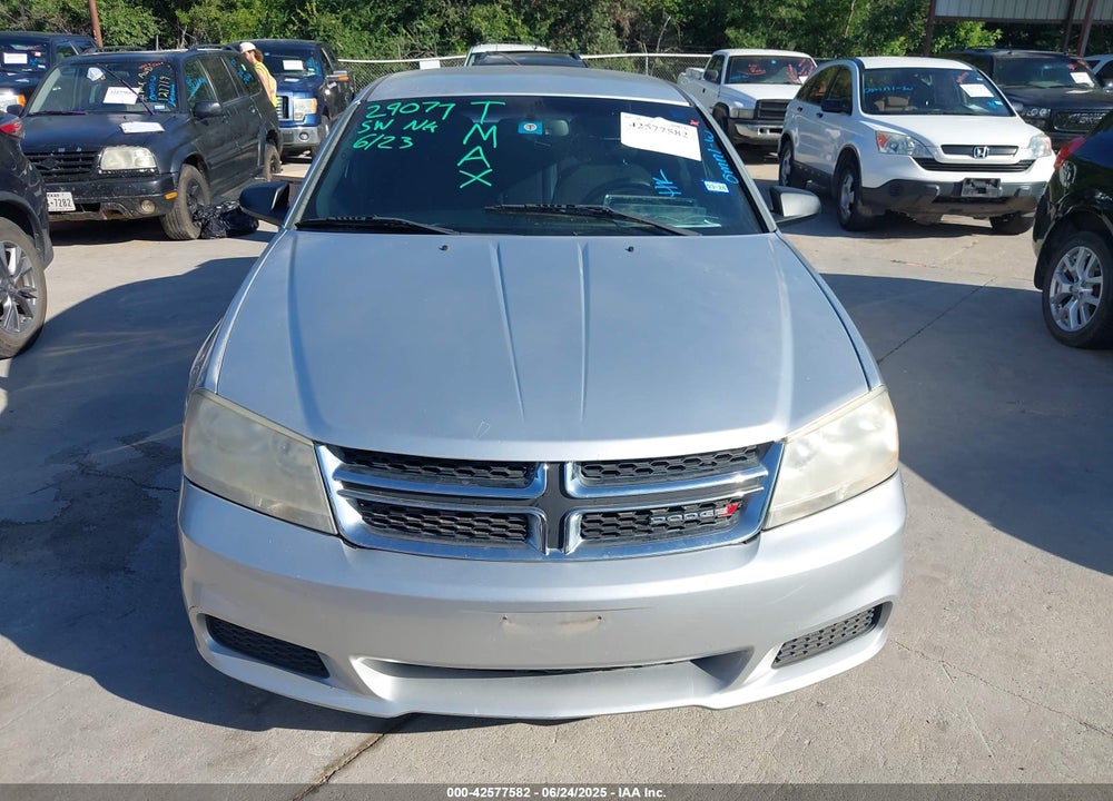 2012 DODGE AVENGER VIN: 1C3CDZAG1CN290777