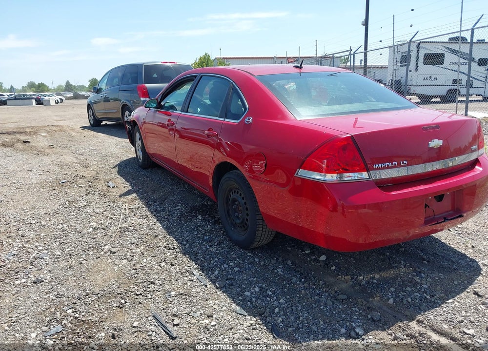 2008 CHEVROLET IMPALA LS VIN: 2G1WB58K381345801