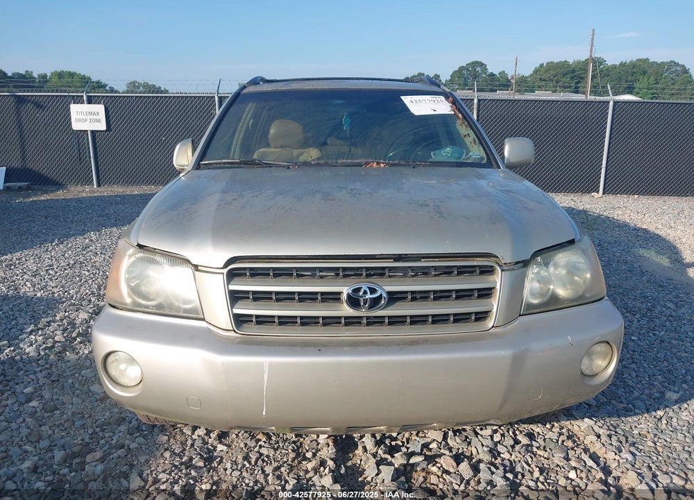 2003 TOYOTA HIGHLANDER LIMITED V6 VIN: JTEGF21A130089996