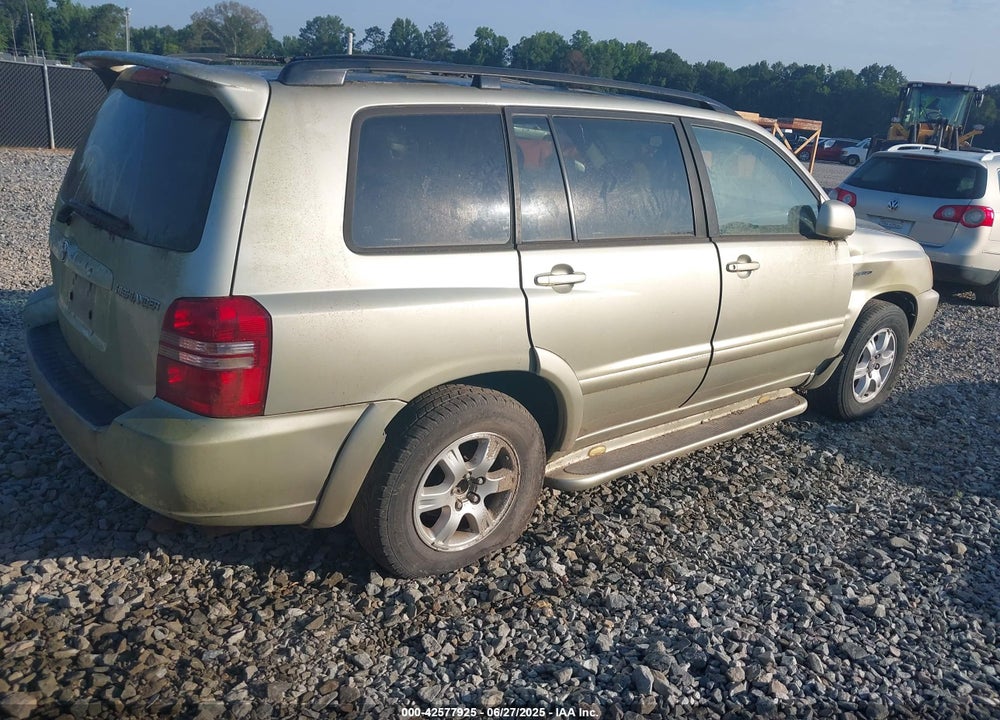 2003 TOYOTA HIGHLANDER LIMITED V6 VIN: JTEGF21A130089996