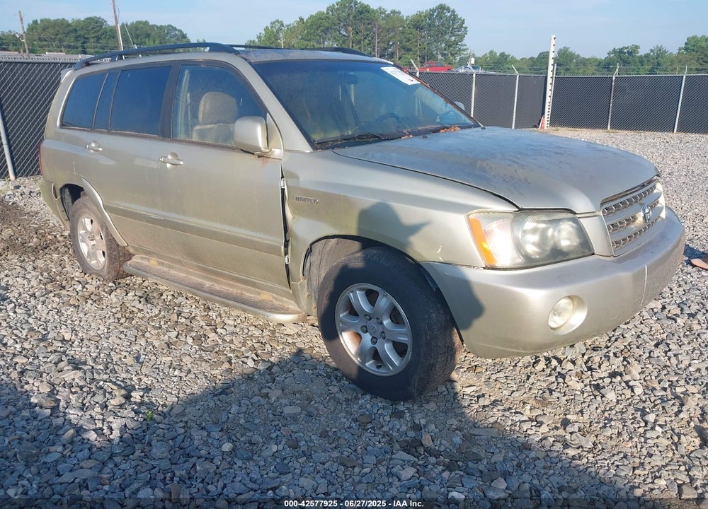 2003 TOYOTA HIGHLANDER LIMITED V6 VIN: JTEGF21A130089996
