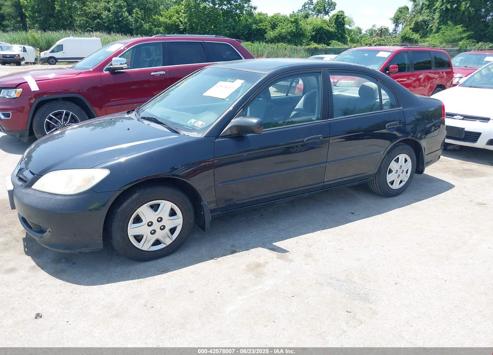 2005 HONDA CIVIC VP VIN: 1HGES16385L003369