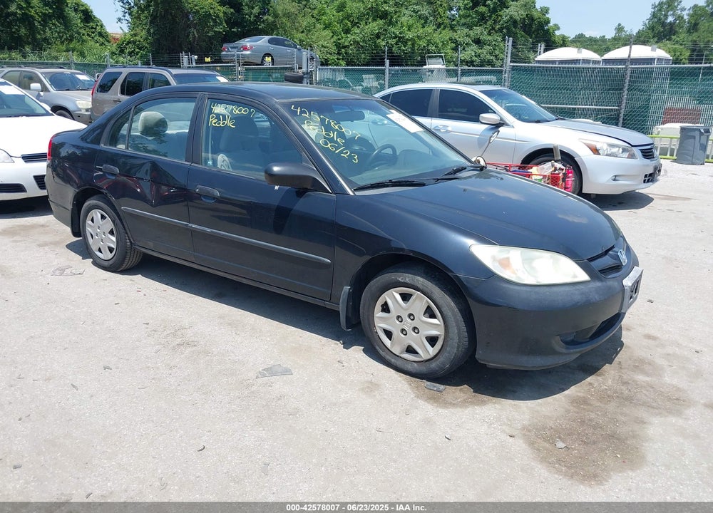 2005 HONDA CIVIC VP VIN: 1HGES16385L003369