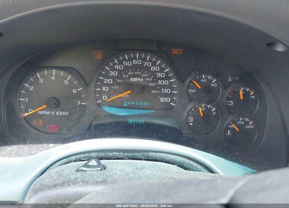 2002 CHEVROLET TRAILBLAZER LT VIN: 1GNDT13S122279095