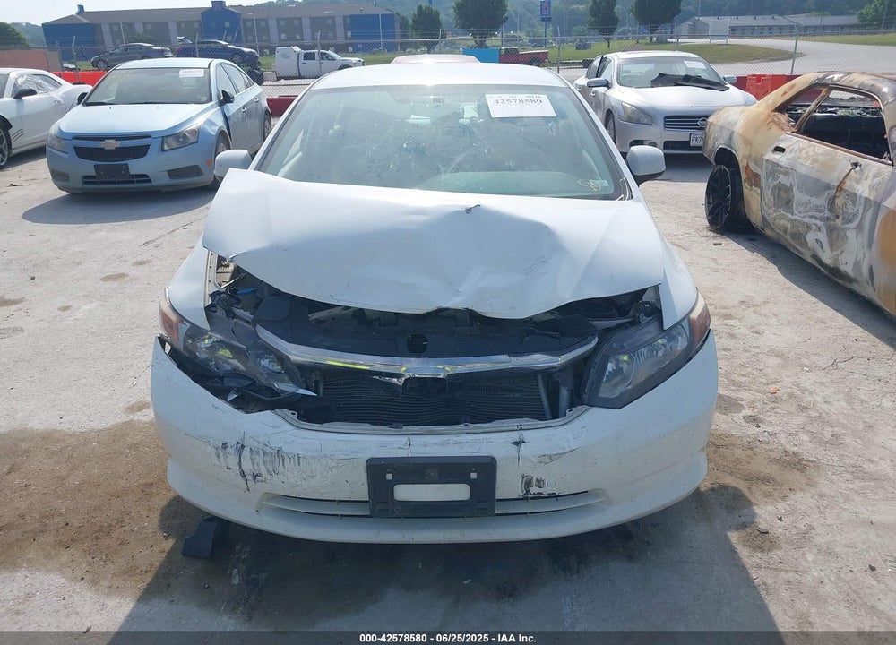 2012 HONDA CIVIC VIN: 19XFB2F56CE008781
