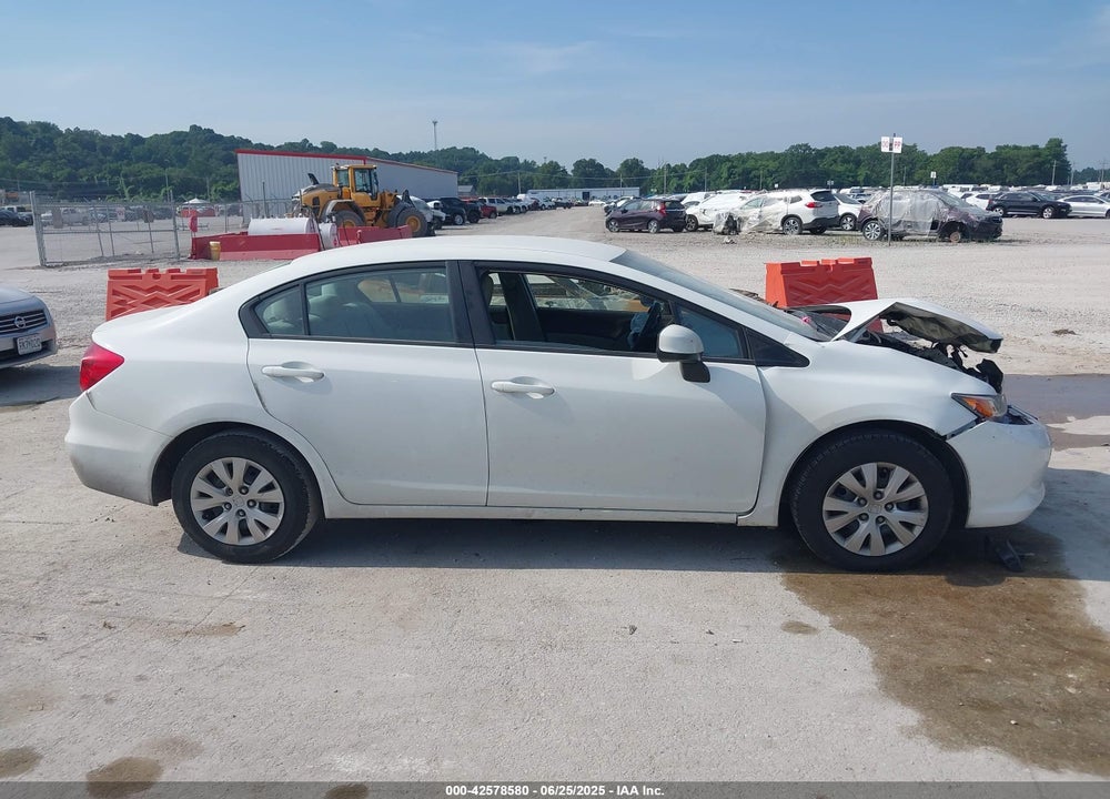 2012 HONDA CIVIC VIN: 19XFB2F56CE008781