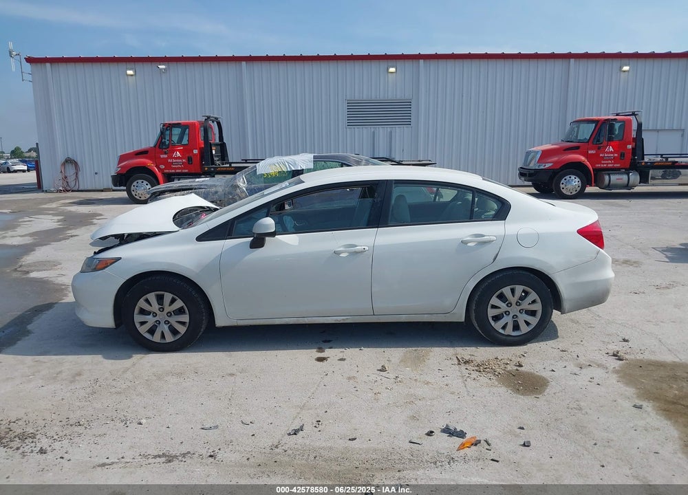 2012 HONDA CIVIC VIN: 19XFB2F56CE008781