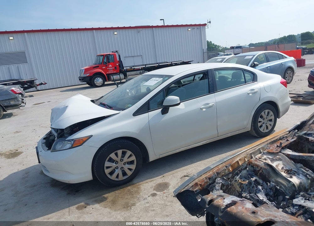 2012 HONDA CIVIC VIN: 19XFB2F56CE008781