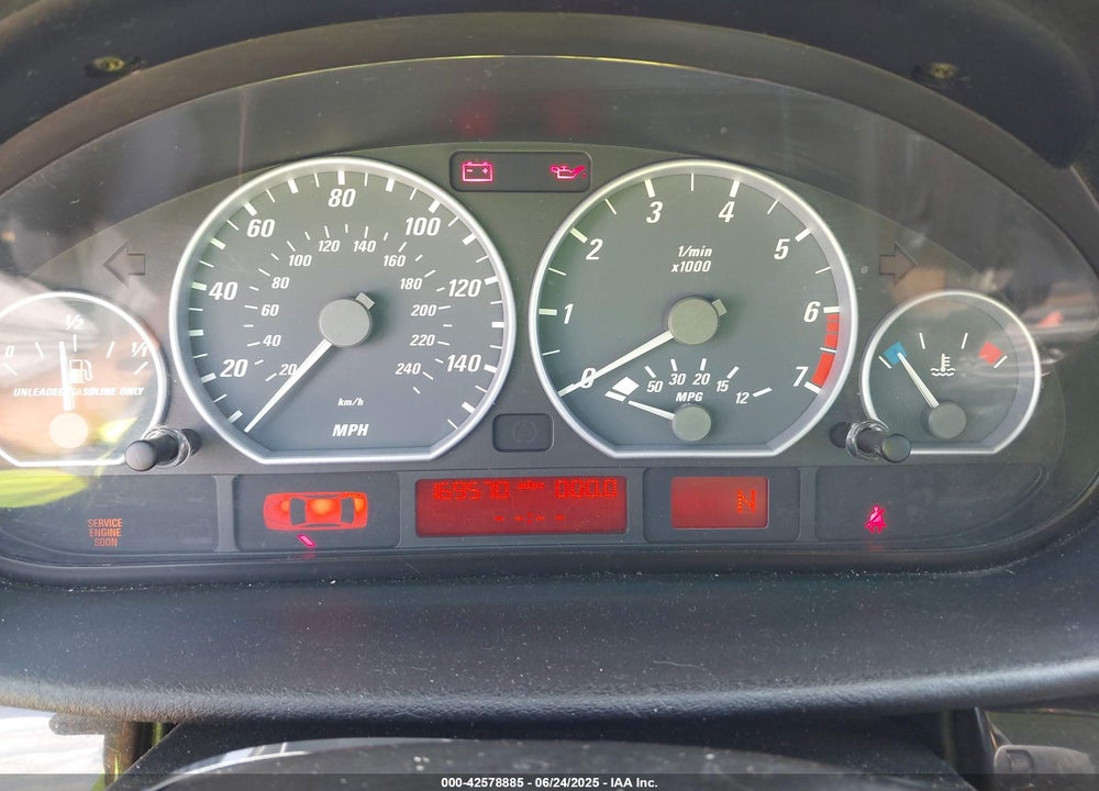 2001 BMW 330CI VIN: WBABN53491JU36120