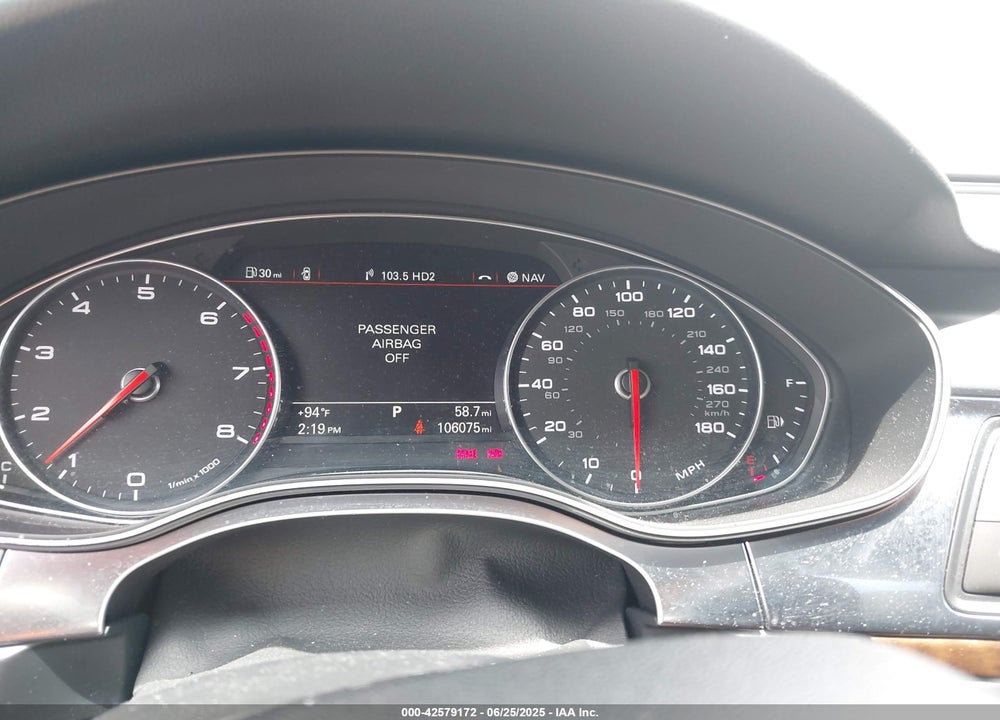 2013 AUDI A6 VIN: WAUGFAFC4DN058638