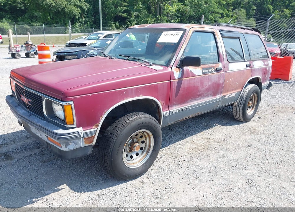 1991 GMC S15 JIMMY VIN: 1GKDT13ZXM2551852