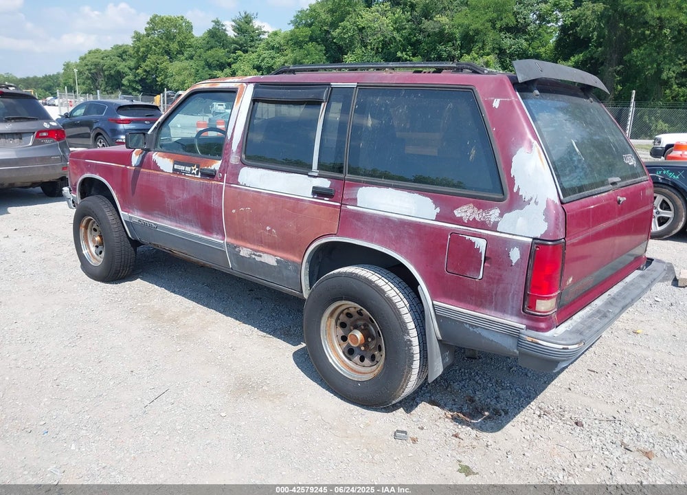 1991 GMC S15 JIMMY VIN: 1GKDT13ZXM2551852