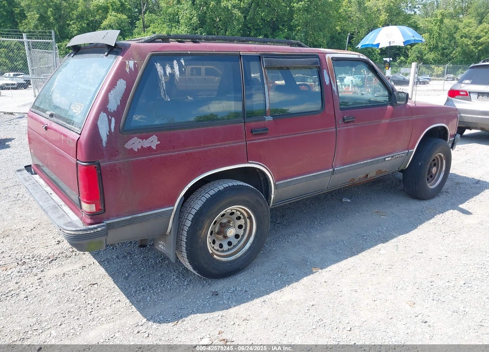 1991 GMC S15 JIMMY VIN: 1GKDT13ZXM2551852