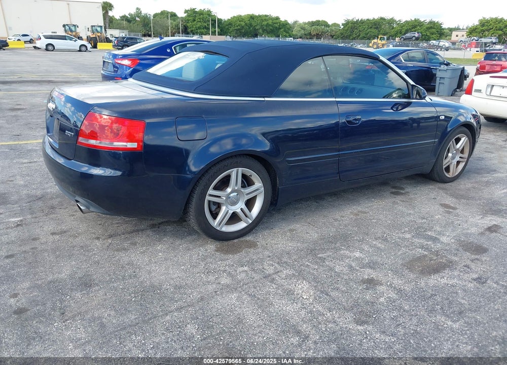 2007 AUDI A4 VIN: WAUAF48H27K032612