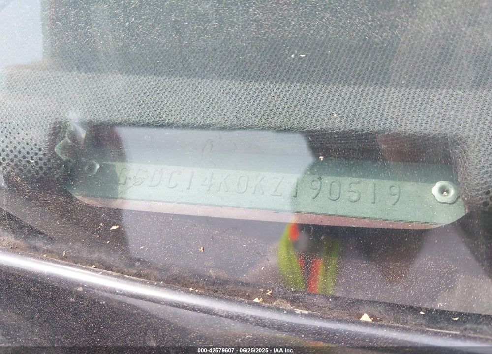 1989 CHEVROLET GMT-400 C1500 VIN: 1GCDC14K0KZ190519