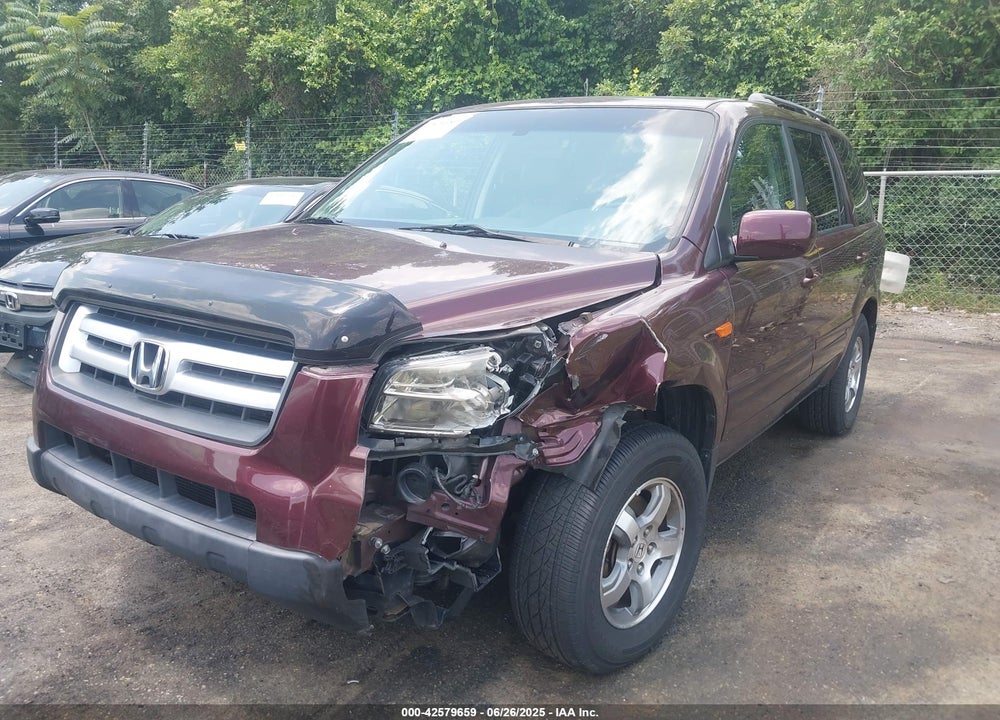 2008 HONDA PILOT EX-L VIN: 5FNYF18598B037858