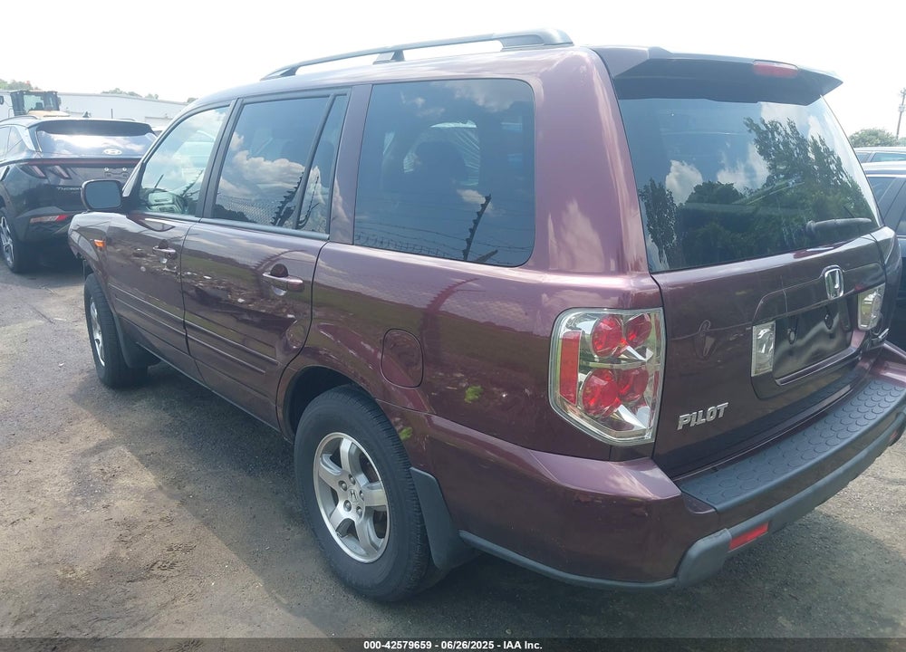 2008 HONDA PILOT EX-L VIN: 5FNYF18598B037858