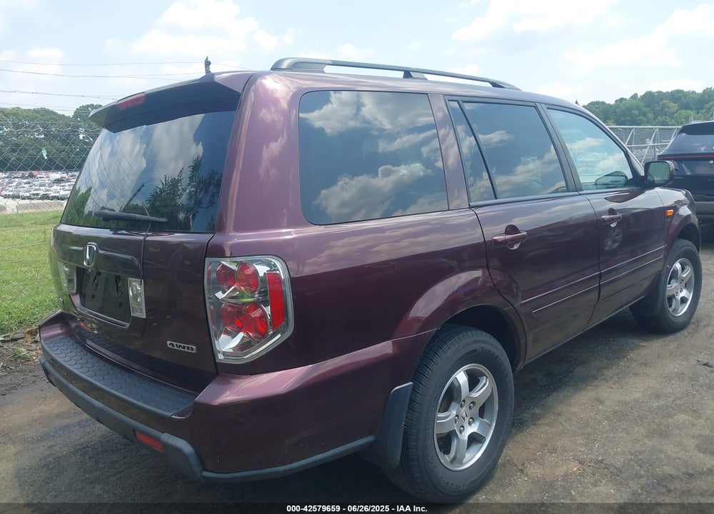 2008 HONDA PILOT EX-L VIN: 5FNYF18598B037858