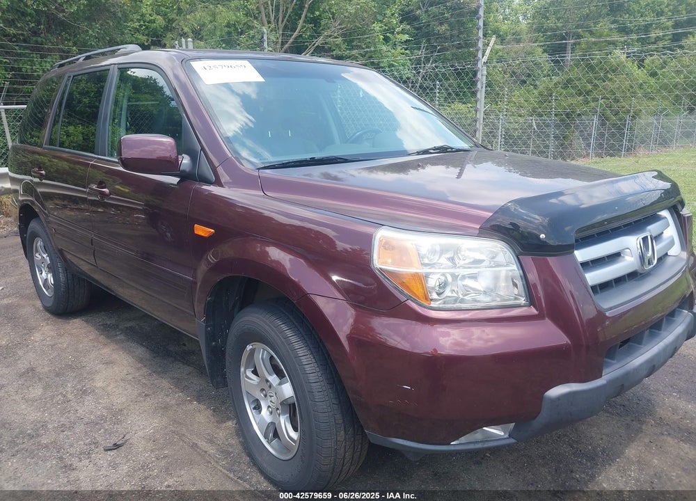 2008 HONDA PILOT EX-L VIN: 5FNYF18598B037858