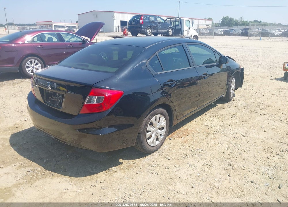 2012 HONDA CIVIC LX VIN: 19XFB2F57CE350126