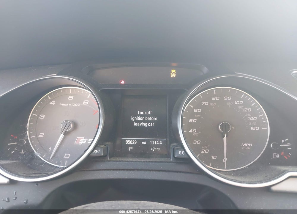 2014 AUDI S5 VIN: WAUCGAFR7EA075300