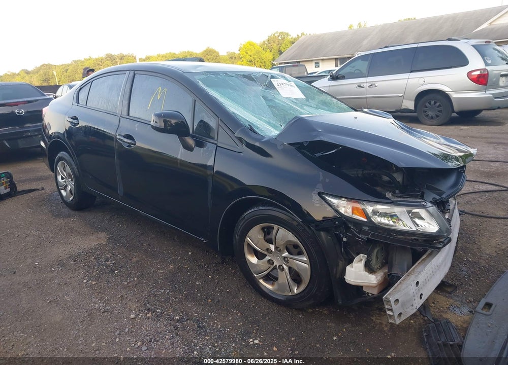 2013 HONDA CIVIC LX VIN: 19XFB2F52DE209191