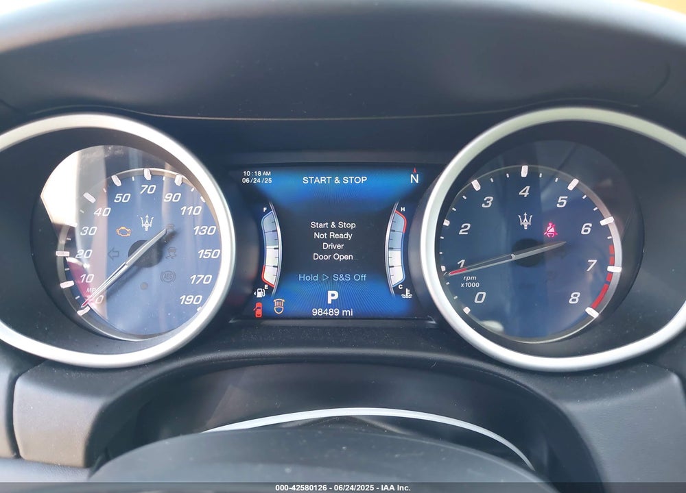 2017 MASERATI GHIBLI VIN: ZAM57RTA9H1256763