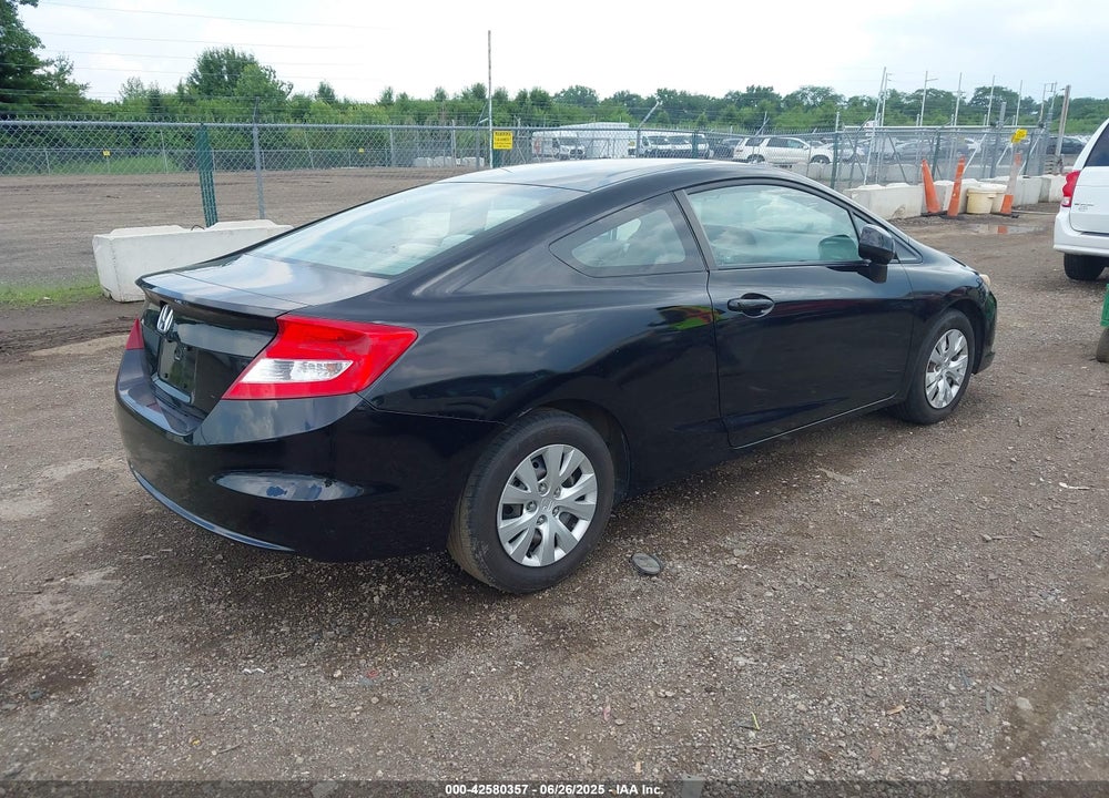 2012 HONDA CIVIC LX VIN: 2HGFG3B54CH510367
