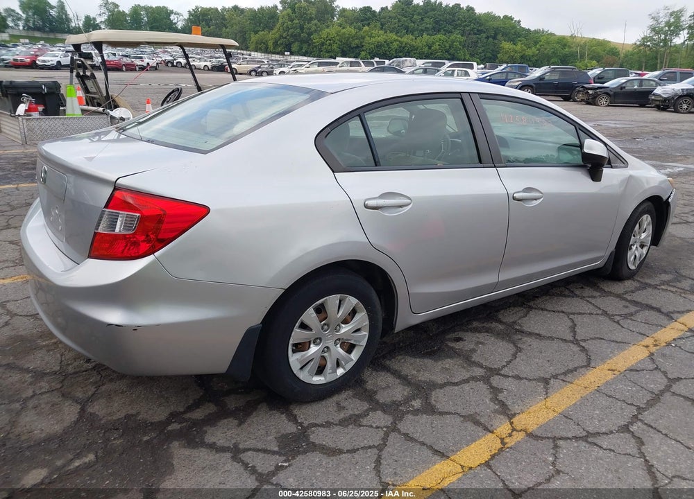2012 HONDA CIVIC LX VIN: 19XFB2F57CE030935