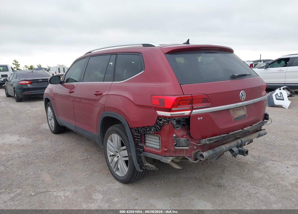 2019 VOLKSWAGEN ATLAS VIN: 1V2WR2CA4KC606661