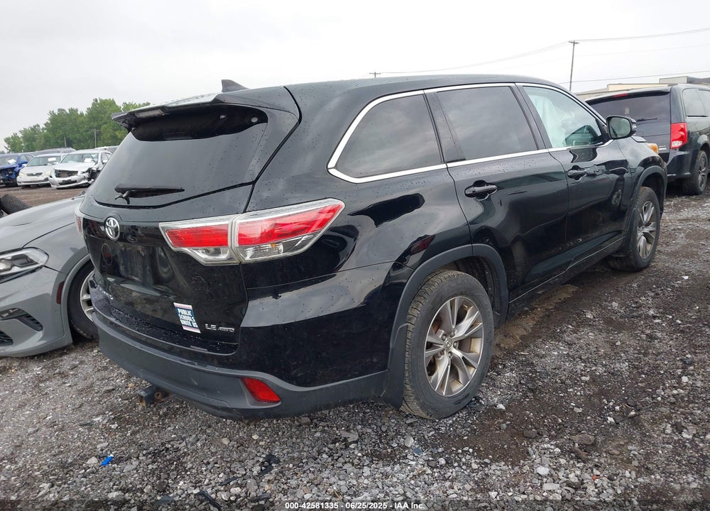 2014 TOYOTA HIGHLANDER LE/LE PLUS VIN: 5TDBKRFH2ES017617