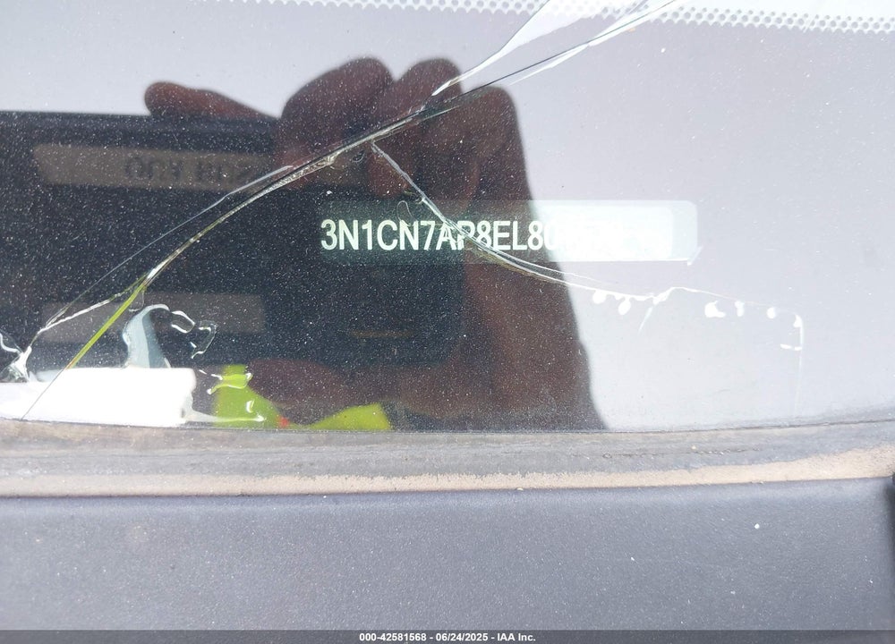 2014 NISSAN VERSA VIN: 3N1CN7AP8EL801579