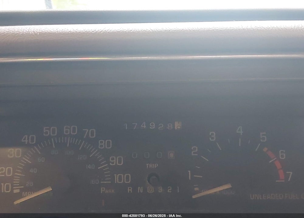 1993 BUICK LESABRE LIMITED VIN: 1G4HR53L7PH544773