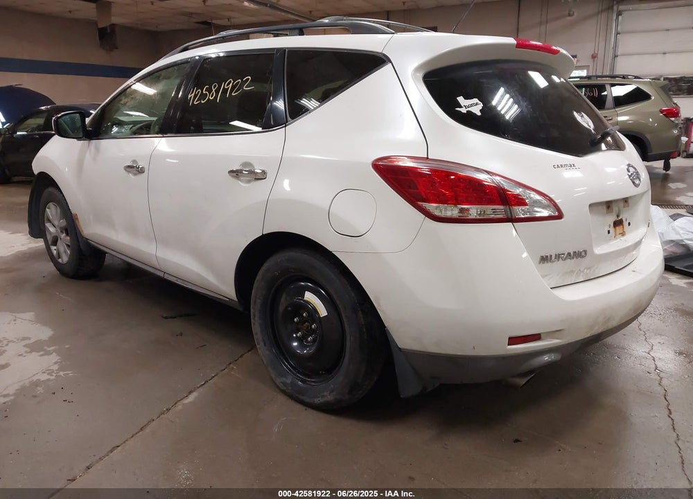 2012 NISSAN MURANO VIN: JN8AZ1MW0CW227659