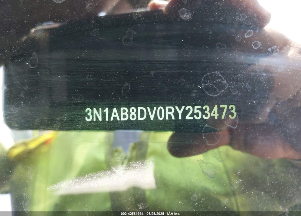 2024 NISSAN SENTRA VIN: 3N1AB8DV0RY253473