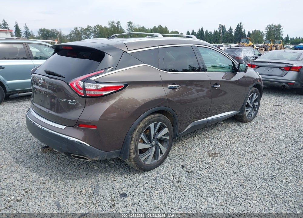 2015 NISSAN MURANO PLATINUM VIN: 5N1AZ2MH6FN261761