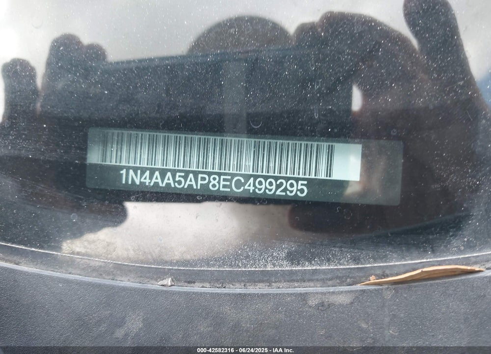 2014 NISSAN MAXIMA VIN: 1N4AA5AP8EC499295