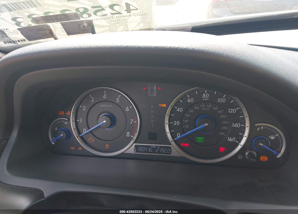 2013 HONDA CROSSTOUR VIN: 5J6TF2H57DL003905