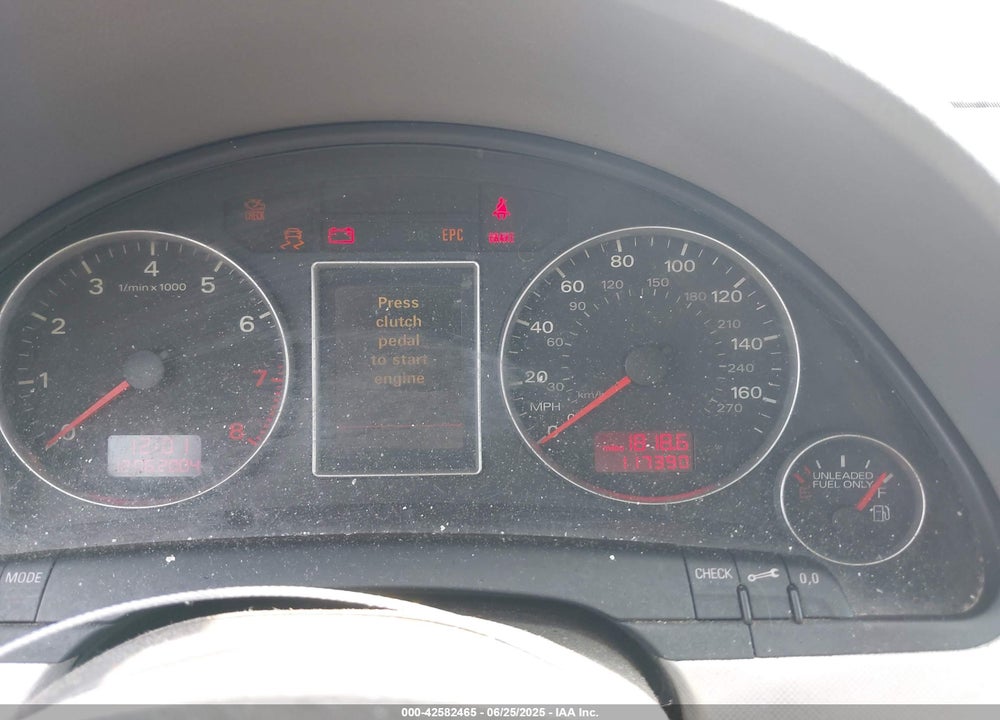 2005 AUDI A4 2.0T VIN: WAUDF68E05A448790