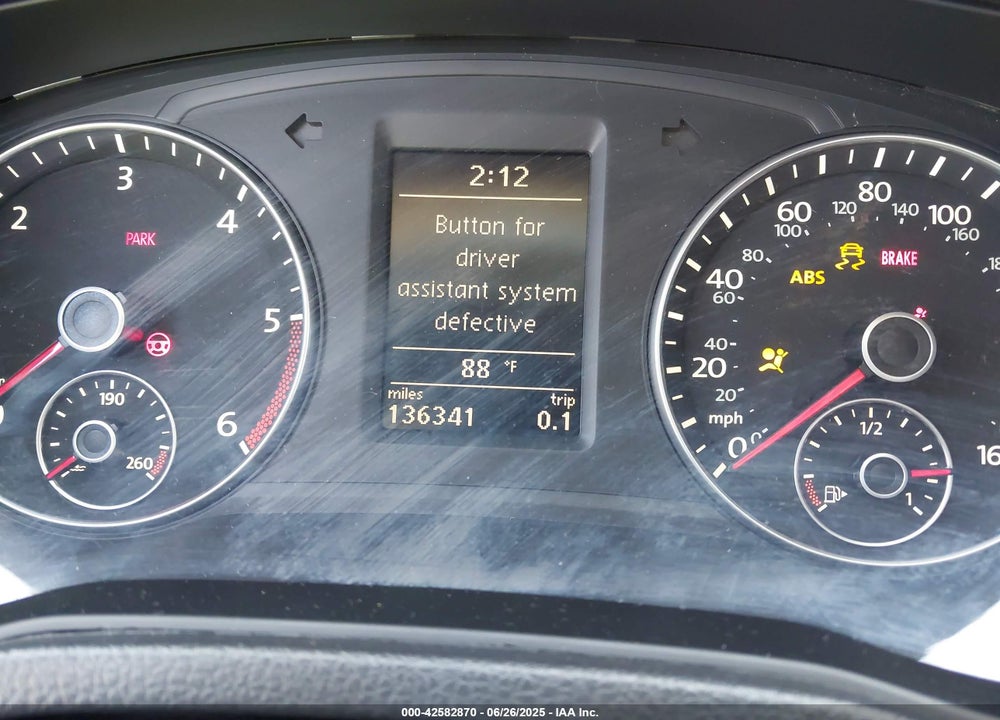 2012 VOLKSWAGEN PASSAT 2.0L TDI SEL PREMIUM VIN: 1VWCN7A37CC015997