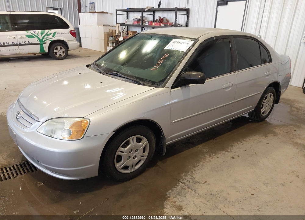 2002 HONDA CIVIC LX VIN: 1HGES15532L060349
