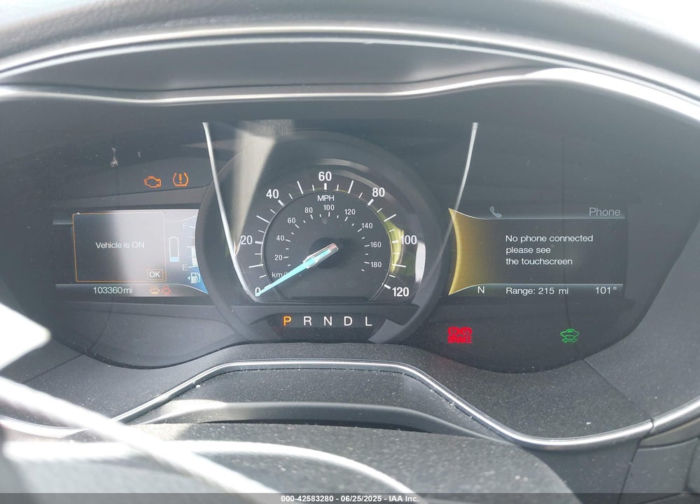 2017 FORD FUSION ENERGI VIN: 3FA6P0PU8HR174107